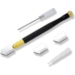 Coupe verre professionnel, outil de d�coupe de verre, style crayon, verre taill� de 2 � - ymyny