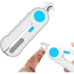 Coupeongles pour chiens et chats avec lumi�re led et protection, lime � ongles pour petits et moyens ...