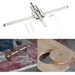 Coupeur de trou de cercle argent r�glable de 30 - 300mm a vu l'outil detravail du bois diy de menuiserie ...