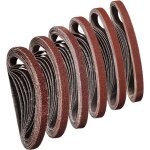 Courroie 10x330 mm courroie abrasive 40 / 60 / 80 / 120 / 180 / 240 pour poncer, polir et d�poussi�rer, ...
