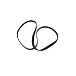 Courroie 1151h7 00126366 pour lave linge aya, brandt, proline, saba, thomson