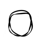 Courroie 1207 j4 (61867 - 17185) (481235818204) lave - linge 618675032768297007 whirlpool, laden, ignis, ...