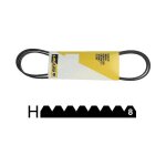 Courroie 1245 h8 poly v pour lave linge thomson 51x7304