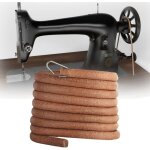 Courroie machine � coudre en cuir avec crochet 183 cm - compatible avec machines � coudre � p�dale pour ...