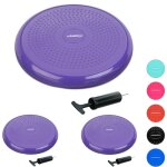 Coussin d'air � picots, lot de 3, pompe � air, 33 cm, balance, fitness, yoga, coussin disque d'�quilibre, ...