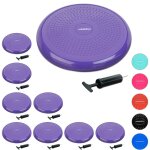 Coussin d'air  picots, lot de 9, pompe  air, 33 cm, balance, fitness, yoga, coussin disque d'quilibre, ...
