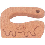 Couteau en bois pour enfants - d�coupe l�gumes fruits pain - jeu de cuisine dinosaure