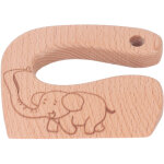 Couteau en bois pour enfants - hachoir fruits l�gumes pain - jouet de cuisine �l�phant s�curitaire