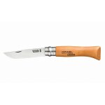 Couteau opinel n8 lame carbone avec bague de scurit - 113080
