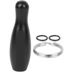 Couteau de poche miniature en alliage d'aluminium pour coupe - papier, forme de quille de bowling noir ...