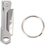 Couteau de poche pliant mini chef en acier inoxydable avec anneau pour cl�s et ouvre - bo�te