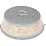Couvercle anti - �claboussures pliable pour micro - ondes avec trou pour crochet pour assiette, bol, ...