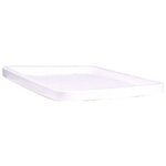 Couvercle en plastique blanc pour bacs gerbables 300 x 400 mm - gilac