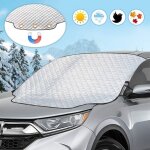 Couverture magn�tique repliable pour pare - brise de voiture - protection universelle anti givre, neige, ...