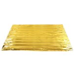 Couverture de survie r�fl�chissante or argent - n�cessaire d'urgence pour camping, randonn�e et activit�s ...