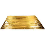Couverture de survie d'urgence en aluminium dor� et argent� - �quipement de secours pour activit�s de ...
