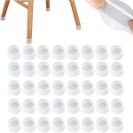 Couvre - jambes de chaise, capuchon de jambe de chaise en silicone, coussinets de pied de meubles ronds ...
