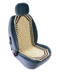 Couvre siege auto en billes de bois marron Couvre siege auto en billes de bois marron