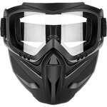 Couvre visage pour lunettes de s�curit� �cran facial de s�curit� pc casque tactique avec lunettes coupe ...