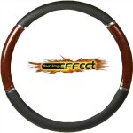 Tuning effect - couvre volant noir simili bois Tuning effect - couvre volant noir simili bois