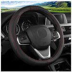 Couvre volant voiture, housse de volant respirante antid�rapante pour le sport, respirant microfibre ...