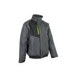 Coverguard - blouson goma taille l à capuche anthracite black imperméable manches raglan Coverguard - blouson goma taille l à capuche anthracite black imperméable manches raglan