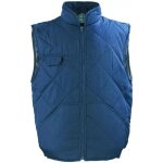 Gilet matelass� de travail sans manche chouka - bleu marine 2xl - 56 / 58