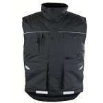 Gilet de travail matelass� sans manche ripstop - noir l - 48 / 50