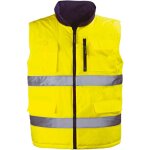 Gilet de travail d'hiver sans manche r�versible haute visibilit� hi - way - jaune fluo l - 48 / 50