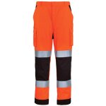 Pantalon de travail homme  haute visibilit multipoches patrol hi - viz orange / marine txl coverguard ...