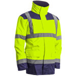 Coverguard - parka 4 en 1 kanata haute visibilit� polyester jaune / marine taille xl