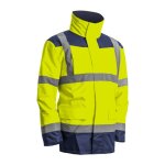 Coverguard - parka 4 / 1 kanata jaune hv / marine taille xxxl 100% polyester