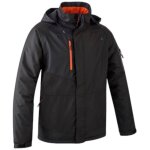 Coverguard - parka impermable multipoches avec capuche yuzu en343 en14058 noir s