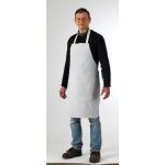 Tablier cuir soudeur blanc, crote vachette, 90x60 cm s - 90x60 cm