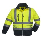 Coverguard - veste polaire haute visibilit� manches amovibles station polar fleece jaune / marine xxl ...