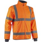 Coverguard - veste de travail polaire 2 en 1 haute visibilit� kazan - oange hv / marine l - 48 / 50