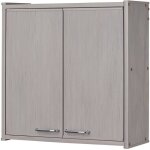 Meuble de salle de bains suspendu en pvc pour intrieur / extrieur dim : 59 x 59 x 21 cm chne