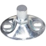 Crapaudine r�glable en horizontal et verticale - axe 20mm hauteur 55mm - deco fer forge