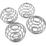 4pcs stainless steel spring ball mixing wire whisk ball for shaker cup bottle mixer - crea