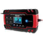 Crea - chargeur de batterie intelligent 12v / 24v 8a mainteneur et automatique r�paration fonction portable ...