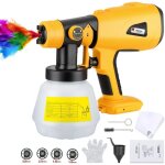 Crea - pistolet � peinture �lectrique 1000 ml pour batterie sans fil dewalt 18 20 v