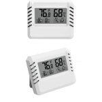 Crea - thermom�tre hygrom�tre num�rique, 2 mini thermom�tres d'int�rieur, grand �cran lcd, portable, ...