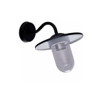 Applique extérieure col de cygne 25wmax e27 acier noir crealys Applique extérieure col de cygne 25wmax e27 acier noir crealys