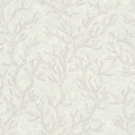 A. s. creations - papier peint beige gris fond marin tapisserie intiss�e motif corail pour salle de bain ...