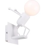 Crative applique murale petit gens dansant blanc, rtro lampe de mur poupe de mode iron man pour bar ...