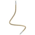 Creative cables - creative flex kit tuyau de rallonge recouvert de jute rn06 neutre avec extr�mit�s m�tallique ...