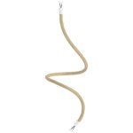 Creative cables - creative flex kit tuyau de rallonge recouvert de jute rn06 neutre avec extr�mit�s m�tallique ...