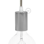Creative - cables italia kit douille e27 cylindrique m�tal chrome kbm4011cr