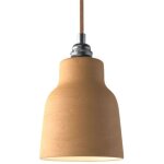 Creative cables - lampe suspendue fabrique en italie avec cble textile, abat - jour en cramique, vase ...