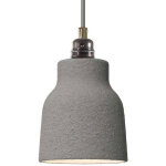 Creative cables - lampe suspendue fabriqu�e en italie avec c�ble textile, abat - jour en c�ramique, vase ...